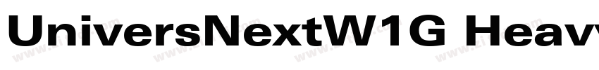UniversNextW1G Heavy字体转换